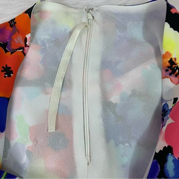 Ralph Lauren Colorful Bright Floral Ruffled Shirt Size 6P V0425 - Picture 8 of 9